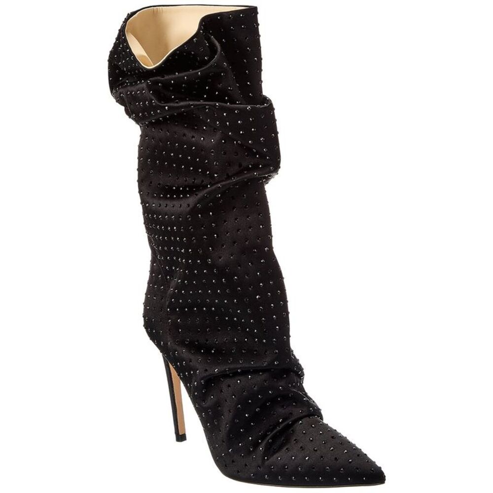 Prota Fiori Poppy Satin Boot, Black